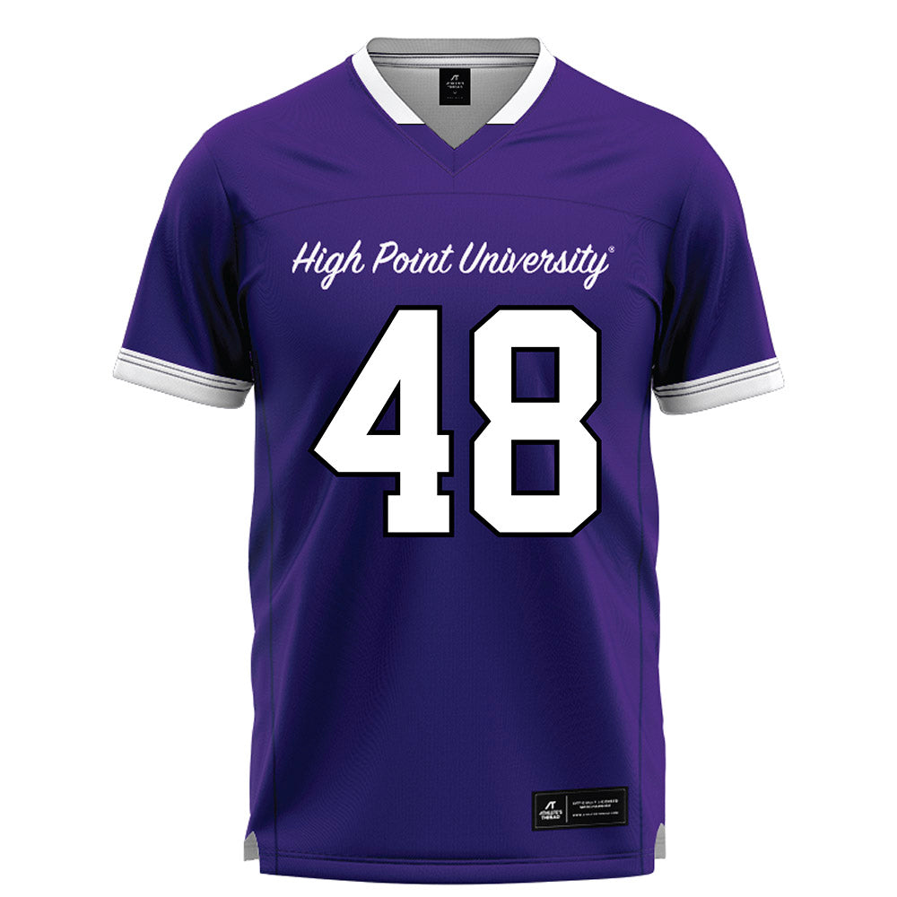 High Point - NCAA Men's Lacrosse : Owen Cooper - Purple Lacrosse Jersey -0