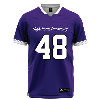 High Point - NCAA Men's Lacrosse : Owen Cooper - Purple Lacrosse Jersey -0