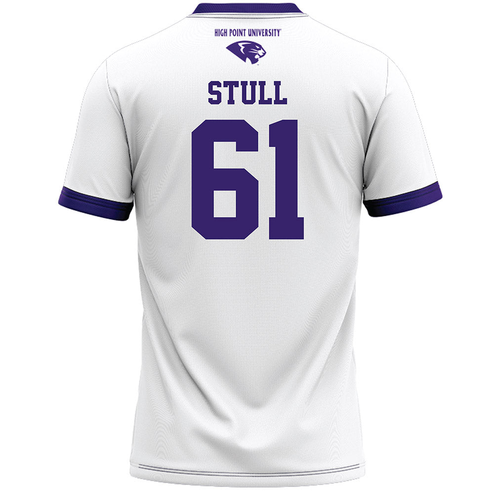 High Point - NCAA Men's Lacrosse : Asher Stull - White Lacrosse Jersey -1