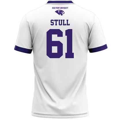 High Point - NCAA Men's Lacrosse : Asher Stull - White Lacrosse Jersey -1