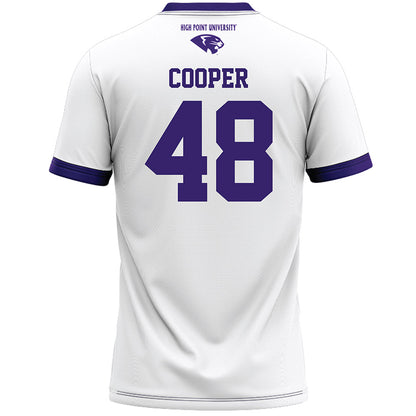 High Point - NCAA Men's Lacrosse : Owen Cooper - White Lacrosse Jersey -1