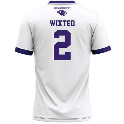 High Point - NCAA Men's Lacrosse : Justin Wixted - White Lacrosse Jersey -1