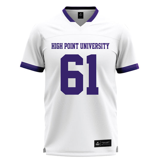 High Point - NCAA Men's Lacrosse : Asher Stull - White Lacrosse Jersey -0