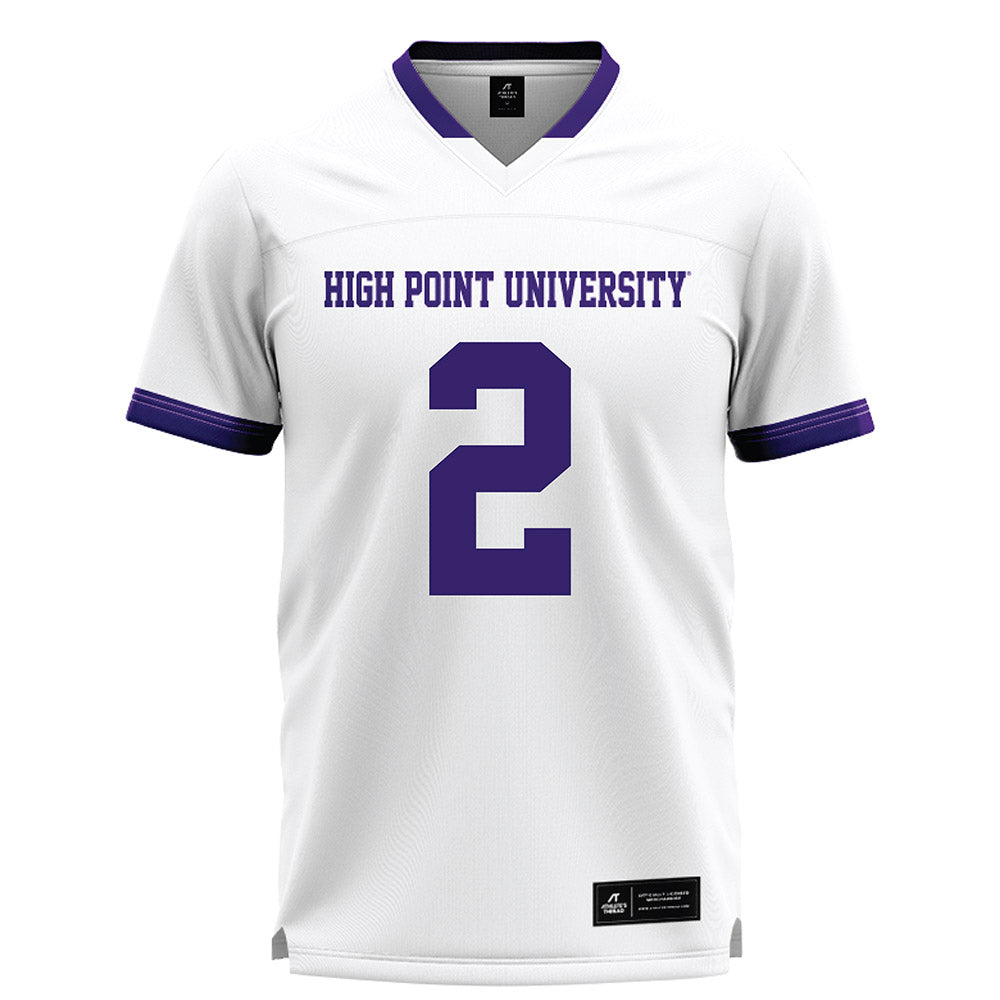 High Point - NCAA Men's Lacrosse : Justin Wixted - White Lacrosse Jersey -0