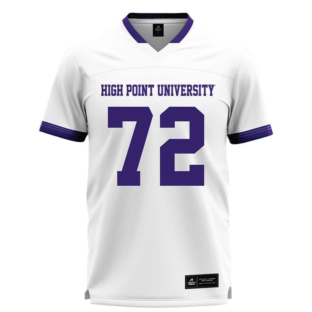 High Point - NCAA Men's Lacrosse : Luke Dermon - White Lacrosse Jersey -0