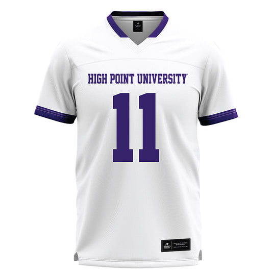 High Point - NCAA Men's Lacrosse : Matt Lutzel - White Lacrosse Jersey -0