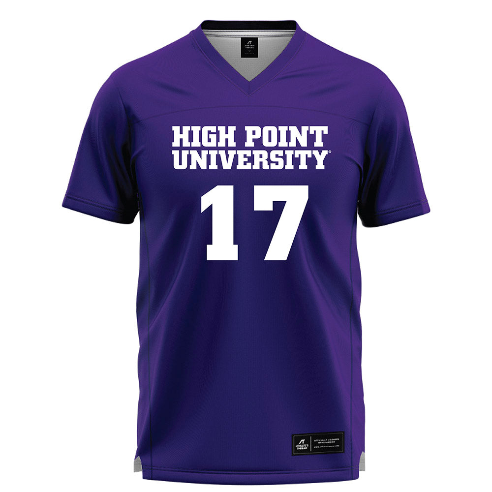 High Point - NCAA Women's Lacrosse : Bella Germani - Purple Lacrosse Jersey -0
