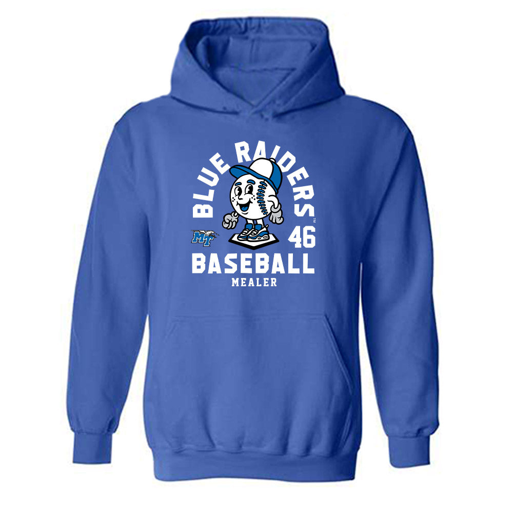 MTSU - NCAA Baseball : Brennan Mealer - Fashion Shersey Hooded Sweatshirt