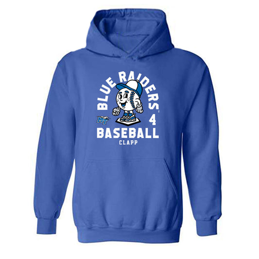 MTSU - NCAA Baseball : Cooper Clapp - Fashion Shersey Hooded Sweatshirt