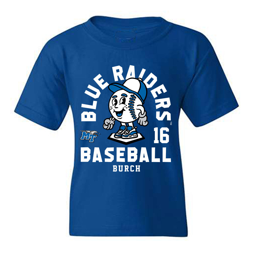 MTSU - NCAA Baseball : Landen Burch - Fashion Shersey Youth T-Shirt-0