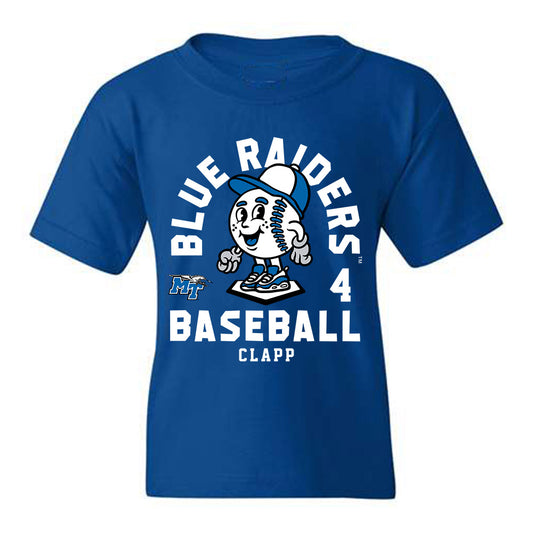 MTSU - NCAA Baseball : Cooper Clapp - Fashion Shersey Youth T-Shirt