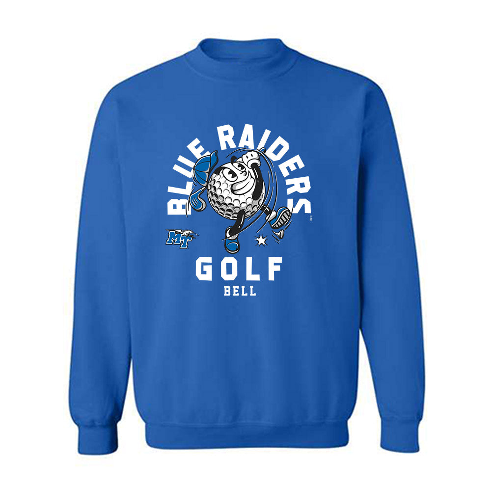 MTSU - NCAA Men's Golf : Charlie Bell - Fashion Shersey Crewneck Sweatshirt