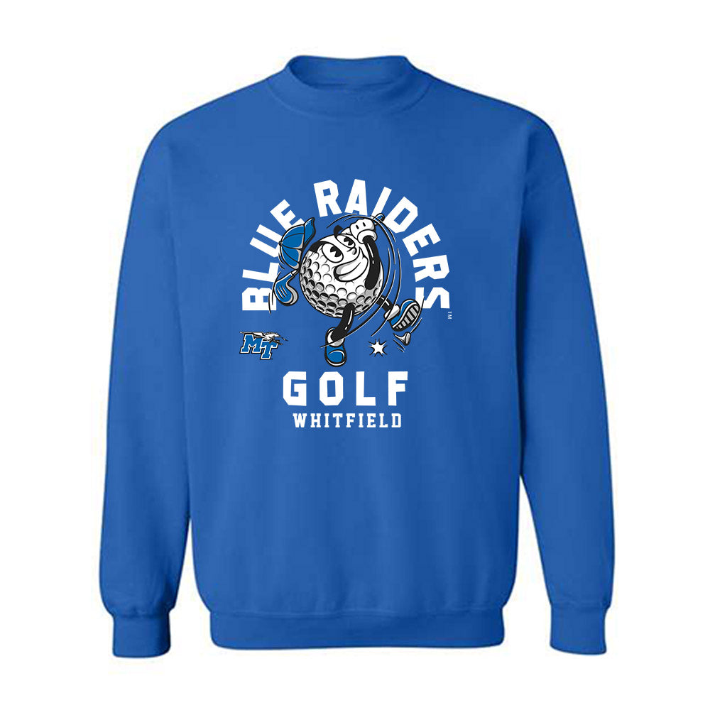 MTSU - NCAA Men's Golf : Thad Whitfield - Fashion Shersey Crewneck Sweatshirt