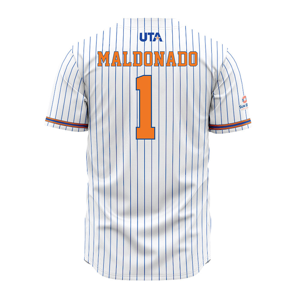 Texas Arlington - NCAA Softball : Talia Maldonado - Pinstripe Jersey-1