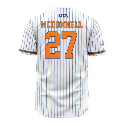 Texas Arlington - NCAA Softball : Madi McDonnell - Pinstripe Jersey-1