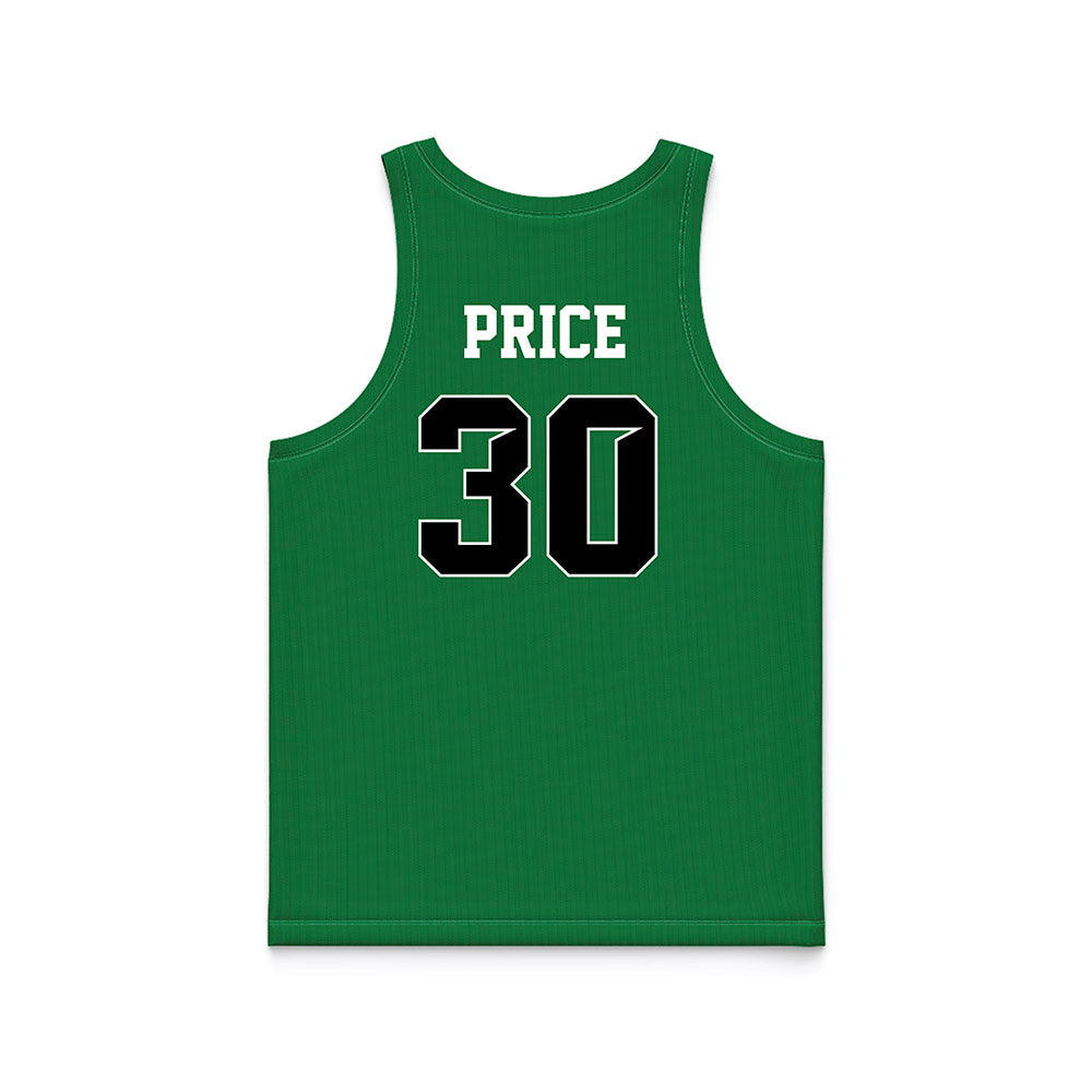 North Texas - NCAA Women's Basketball : Chania Price - Green Basketball Jersey