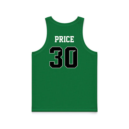 North Texas - NCAA Women's Basketball : Chania Price - Green Basketball Jersey