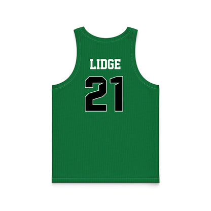 North Texas - NCAA Women's Basketball : Tionna Lidge - Green Basketball Jersey-1