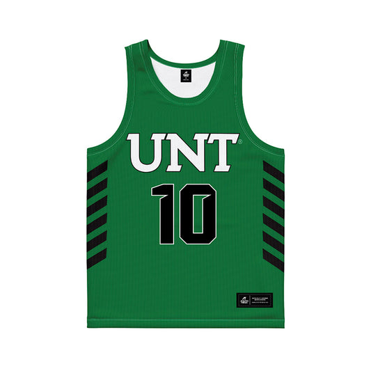 North Texas - NCAA Women's Basketball : Megan Nestor - Green Basketball Jersey-0