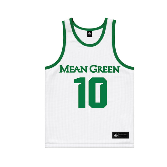 North Texas - NCAA Women's Basketball : Megan Nestor - White Basketball Jersey-0