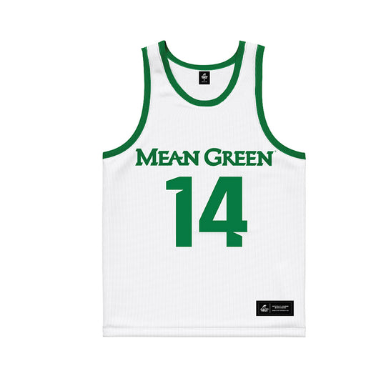 North Texas - NCAA Women's Basketball : Allison Rickman - White Basketball Jersey-0