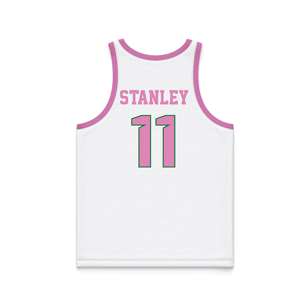 North Texas - NCAA Women's Basketball : Laynee Stanley - Pink Basketball Jersey-1