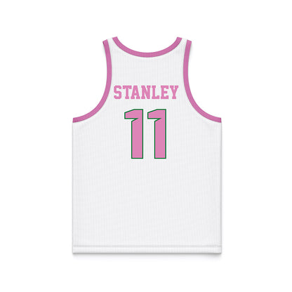 North Texas - NCAA Women's Basketball : Laynee Stanley - Pink Basketball Jersey-1