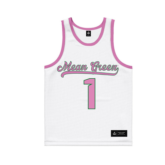 North Texas - NCAA Women's Basketball : Andi Schissler - Pink Basketball Jersey-0