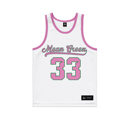 North Texas - NCAA Women's Basketball : Jaelyn Talley - Pink Basketball Jersey