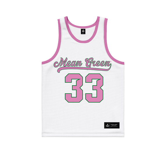North Texas - NCAA Women's Basketball : Jaelyn Talley - Pink Basketball Jersey