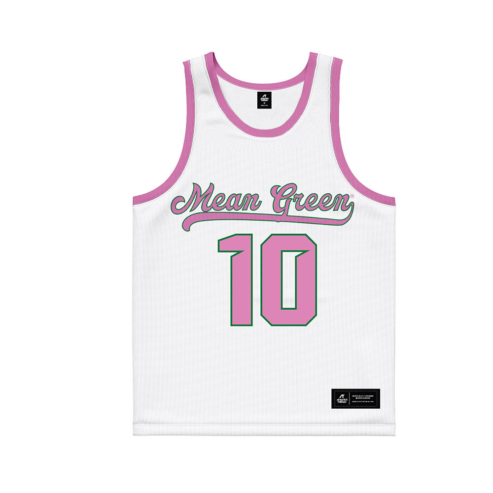 North Texas - NCAA Women's Basketball : Megan Nestor - Pink Basketball Jersey-0