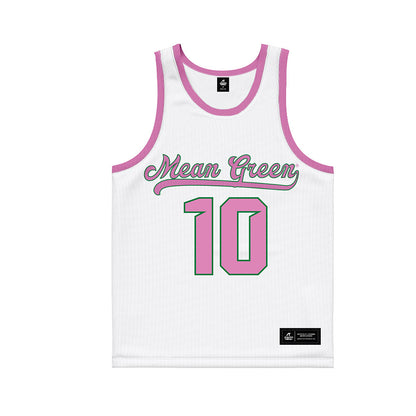 North Texas - NCAA Women's Basketball : Megan Nestor - Pink Basketball Jersey-0