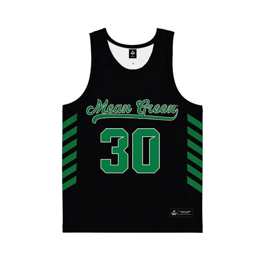 North Texas - NCAA Women's Basketball : Chania Price - Black Basketball Jersey