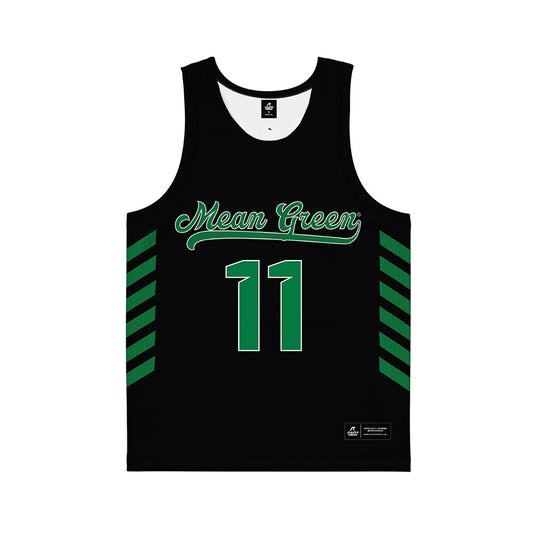North Texas - NCAA Women's Basketball : Laynee Stanley - Black Basketball Jersey-0