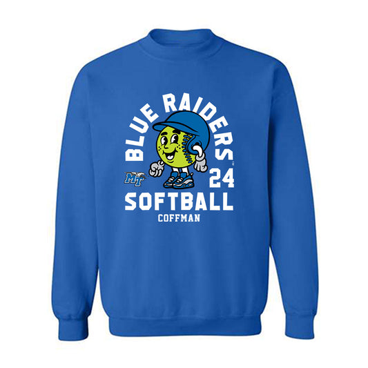 MTSU - NCAA Softball : Tori Coffman - Fashion Shersey Crewneck Sweatshirt