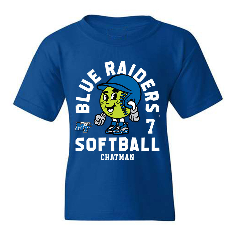 MTSU - NCAA Softball : Kennedy Chatman - Fashion Shersey Youth T-Shirt