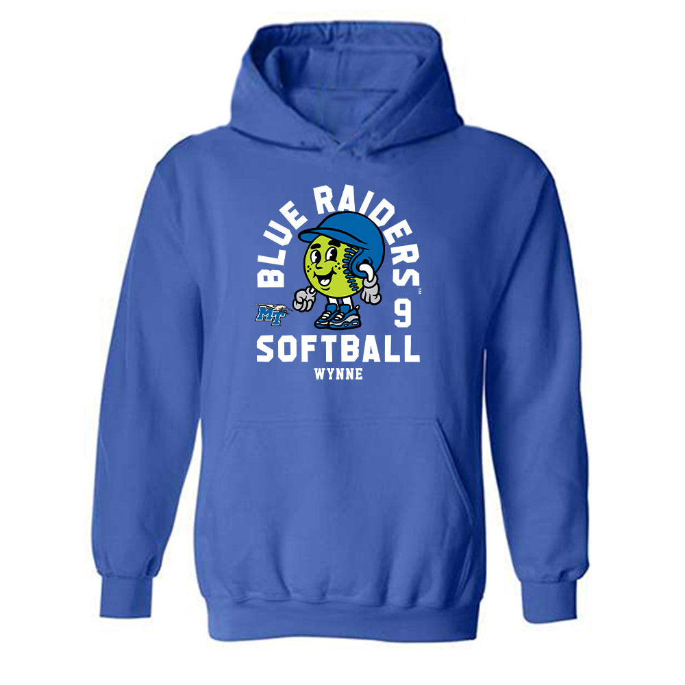 MTSU - NCAA Softball : Avery Wynne - Fashion Shersey Hooded Sweatshirt-0