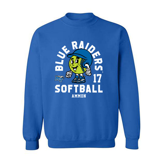 MTSU - NCAA Softball : Leila Ammon - Fashion Shersey Crewneck Sweatshirt