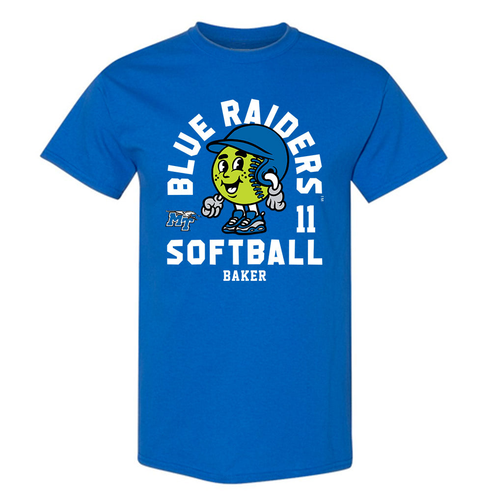 MTSU - NCAA Softball : Aubrey Baker - Fashion Shersey T-Shirt-0