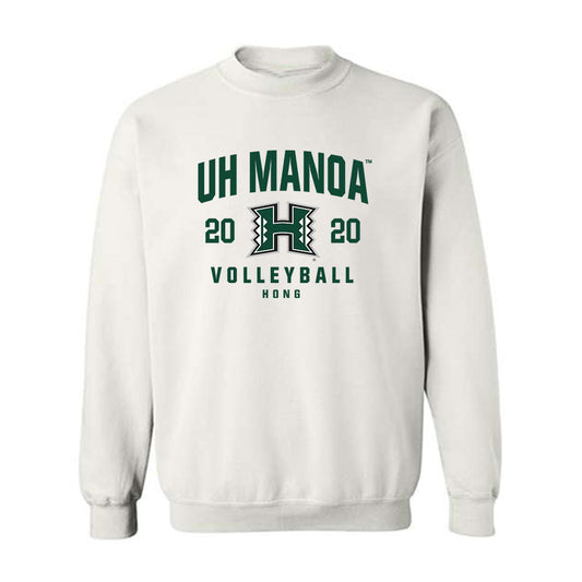 Hawaii - NCAA Men's Volleyball : Kawai Hong - Classic Fashion Shersey Crewneck Sweatshirt-0