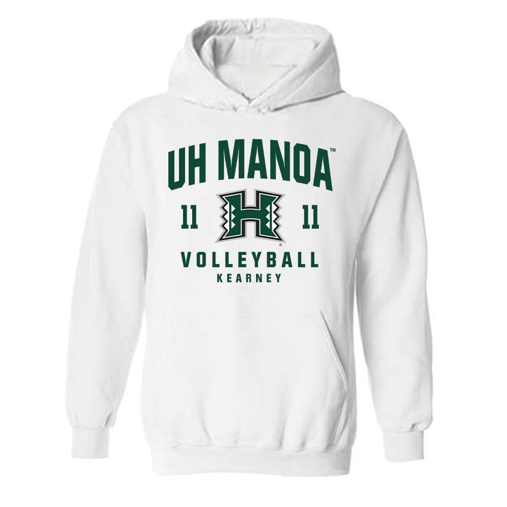 Hawaii - NCAA Men's Volleyball : Finn Kearney - Classic Fashion Shersey Hooded Sweatshirt-0