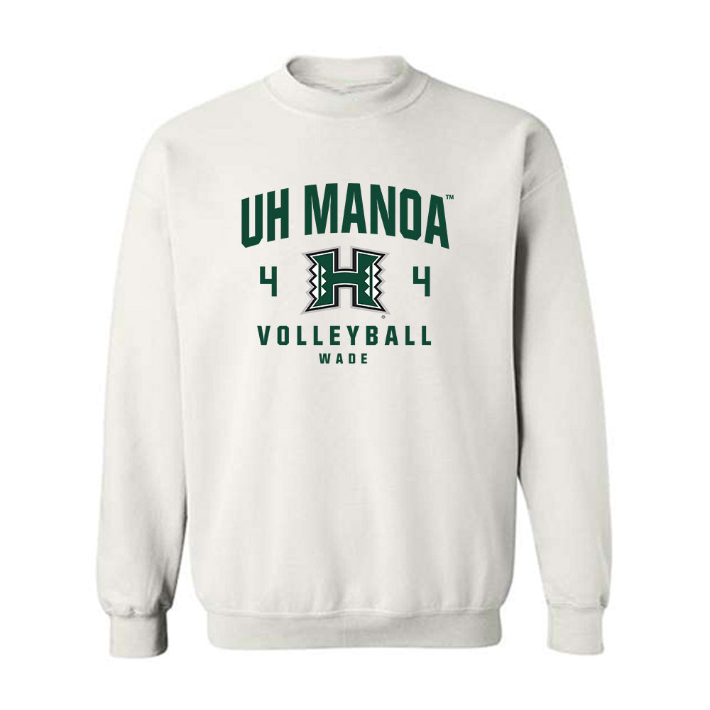 Hawaii - NCAA Men's Volleyball : Kainoa Wade - Classic Fashion Shersey Crewneck Sweatshirt-0