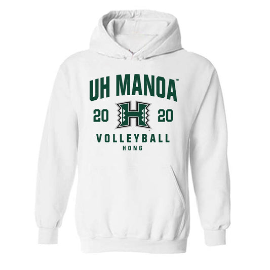 Hawaii - NCAA Men's Volleyball : Kawai Hong - Classic Fashion Shersey Hooded Sweatshirt-0