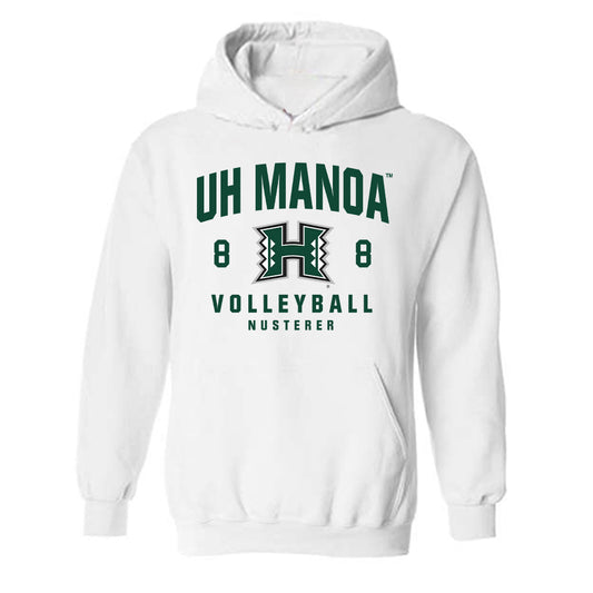 Hawaii - NCAA Men's Volleyball : Kurt Nusterer - Classic Fashion Shersey Hooded Sweatshirt-0