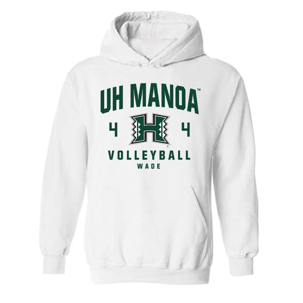 Hawaii - NCAA Men's Volleyball : Kainoa Wade - Classic Fashion Shersey Hooded Sweatshirt-0