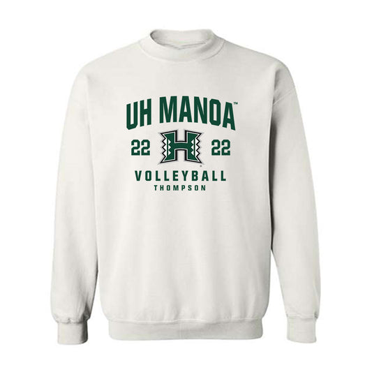 Hawaii - NCAA Men's Volleyball : Zachary Thompson - Classic Fashion Shersey Crewneck Sweatshirt-0