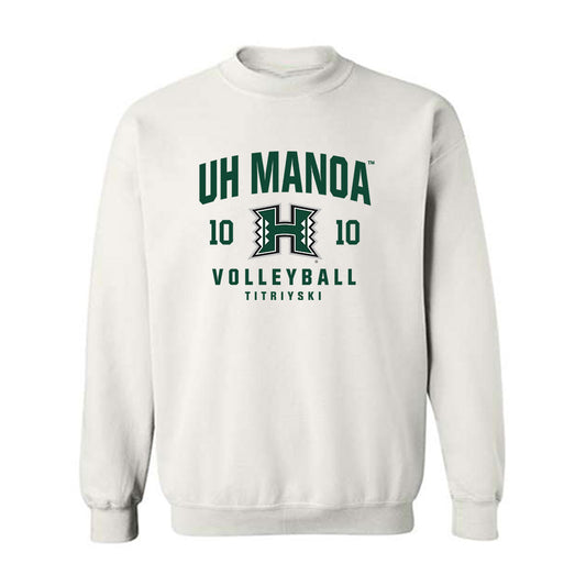 Hawaii - NCAA Men's Volleyball : Kristian Titriyski - Classic Fashion Shersey Crewneck Sweatshirt-0