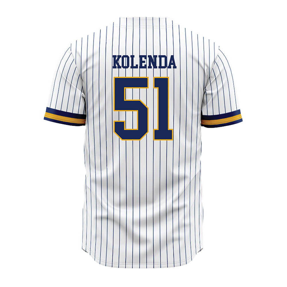 Kent State - NCAA Baseball : Jordan Kolenda - Pinstripe Jersey-1