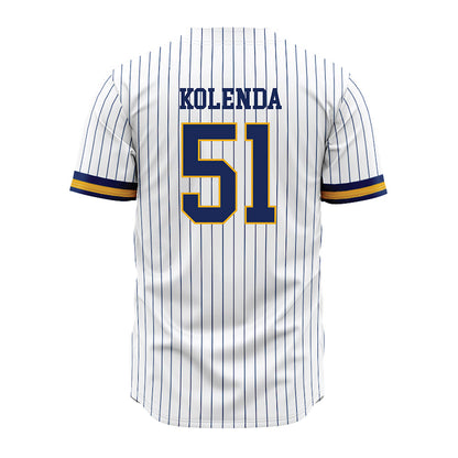 Kent State - NCAA Baseball : Jordan Kolenda - Pinstripe Jersey-1