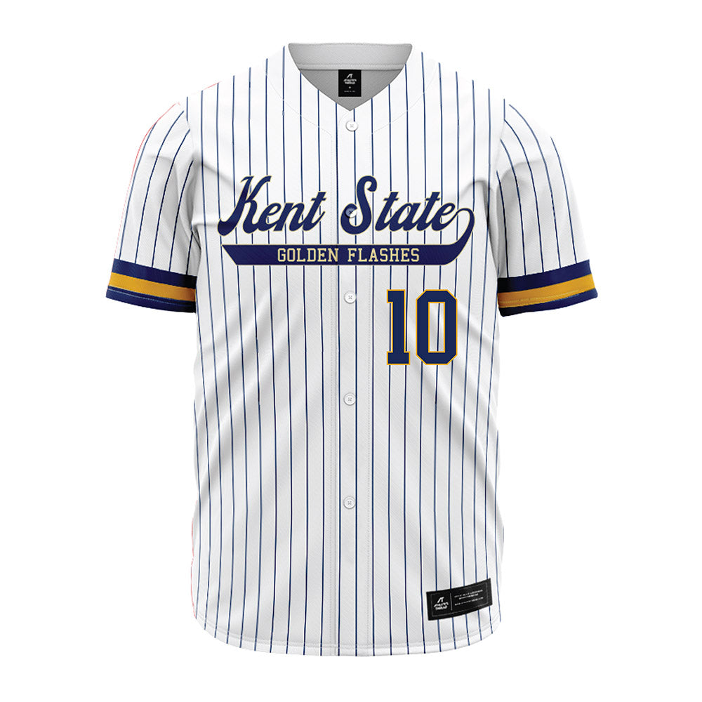 Kent State - NCAA Baseball : Ciaran Caughey - Pinstripe Jersey